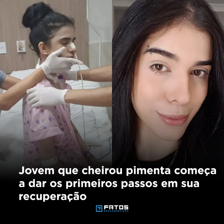 Jovem que cheirou pimenta começa a dar os primeiros passos em sua