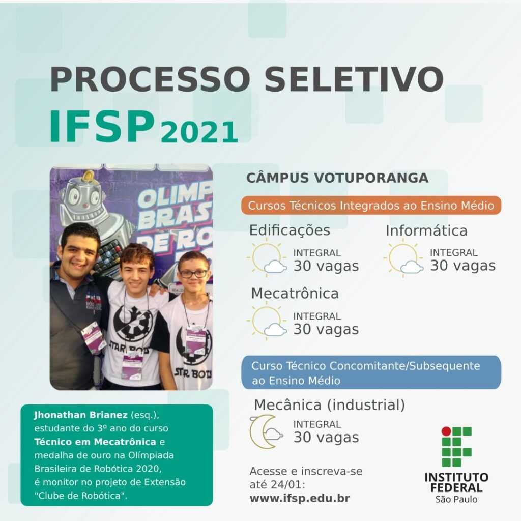 IFSP Votuporanga Oferece 120 Vagas Para Cursos Técnicos Gratuitos ...